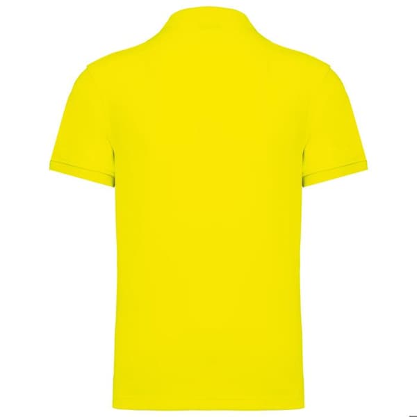Polo ekovänlig bomull/polyester WK. Designad för arbete - fluorescerande gul