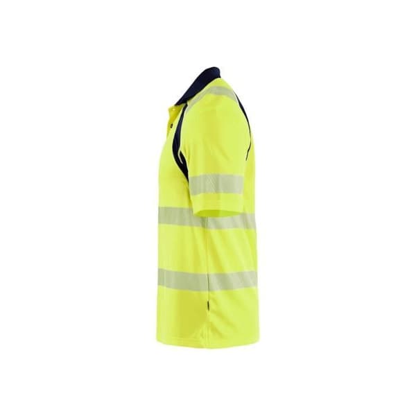 Polo med hög synlighet - BLAKLADER - Gul/marinblå - Man - Vuxen