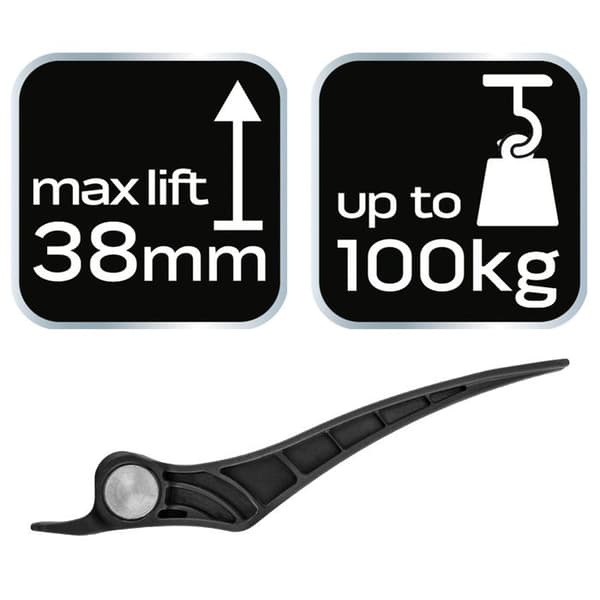 Leverage - NEO TOOLS - 50-410 - Aluminium - Max lastvikt 100 kg - Hubl höjd 38 mm