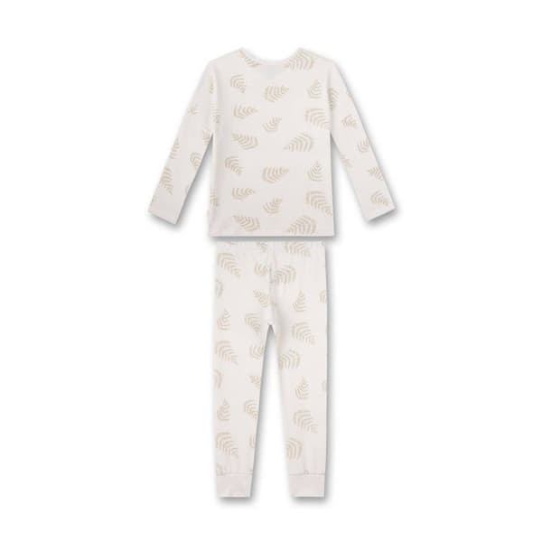 Pyjamasflicka - SANETTA - Löv och knut - Beige - Blanding av bomull - Oeko-Tex 100