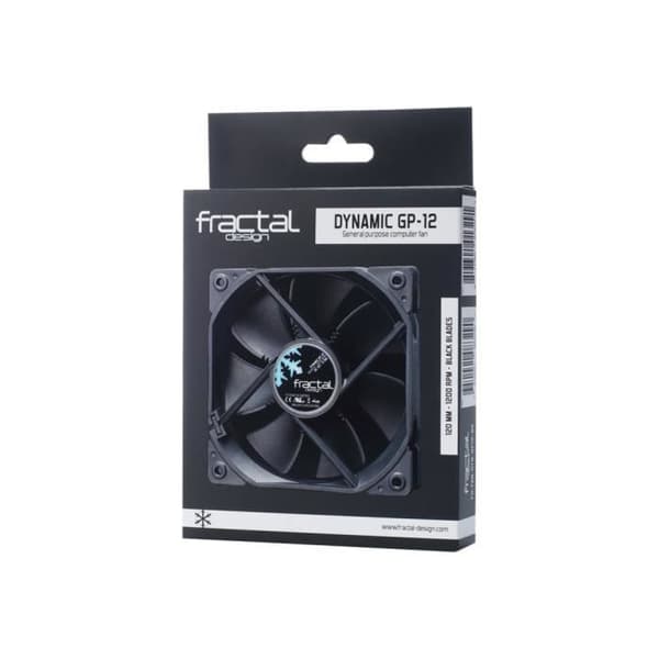 Fläkt - FRACTAL DESIGN - Dynamic X2 GP-12 - Svart - 12 cm - Tyst