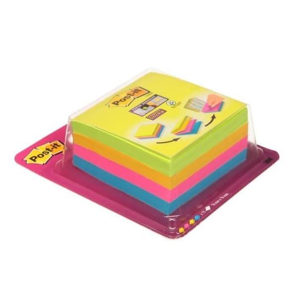 Super Sticky Post-it Cube - 76 x 76 - Diverse