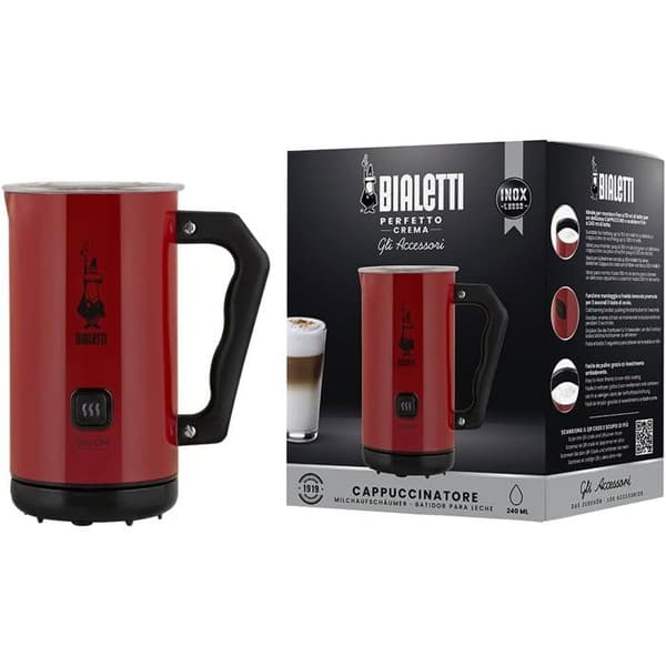 Elektrisk mjölkskummare - BIALETTI - MKF02 - 300 ml - Röd