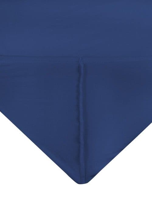 Drap housse satin 160x200x25, marin_47, MATEX