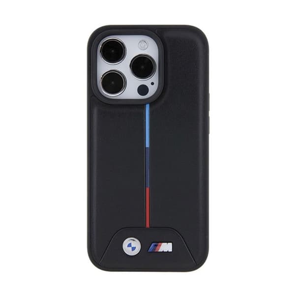 Telefonfodral - BMW - iPhone 15 Pro - Vadderad - Trikolor - Stötskydd