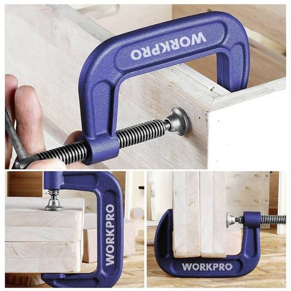 buren C 75 mm WorkPro WP232018 Max. spännvidd: 75 mm Längd: 167 mm Spårvidd: 75 mm
