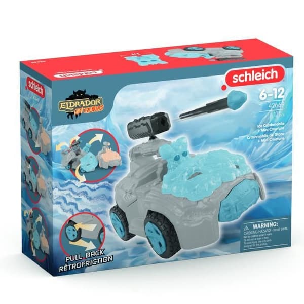 SCHLEICH - 42669 ELDRADOR CREATURES Ice Crashmobile med Mini Creature - Bilset med fantastisk figur