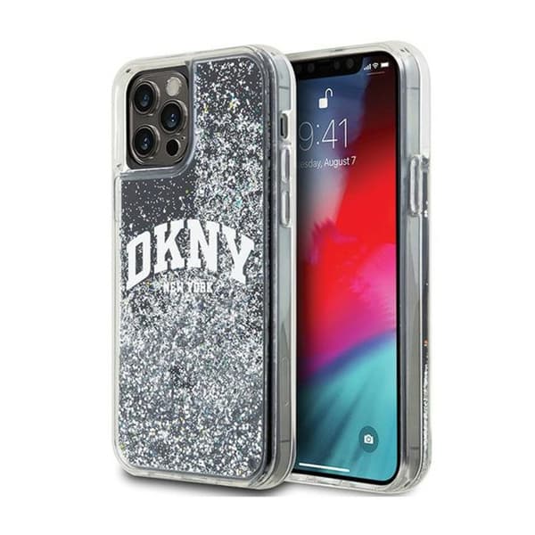 Smartphonefodral - DKNY - iPhone 12 / iPhone 12 Pro - Svart - Glitter - Mjuk