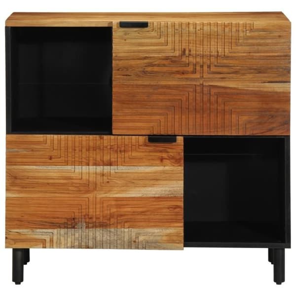 Buffé 80x33x75 cm i massivt akaciaträ