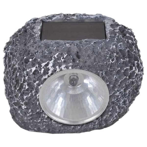 vidaXL LED Solar Spotlights Stone Shape 12 st 41168