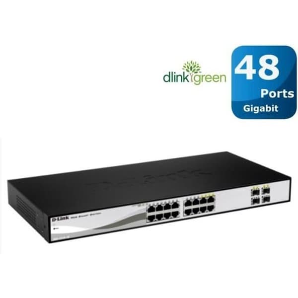D-LINK Smart Switch 48 portar - DGS-1210-48 - 10/100/1000 Mbps