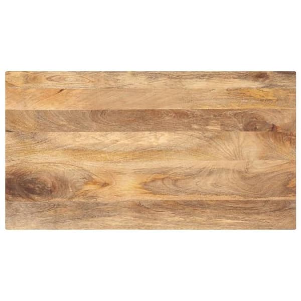 vidaXL Bordsyta 100x70x2,5cm rektangulär massivt mangoträ 371477