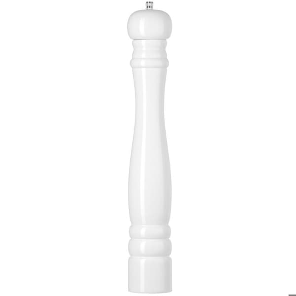 Trä saltkvarn, vit, diameter 65 x 415 mm - Hendi 469583