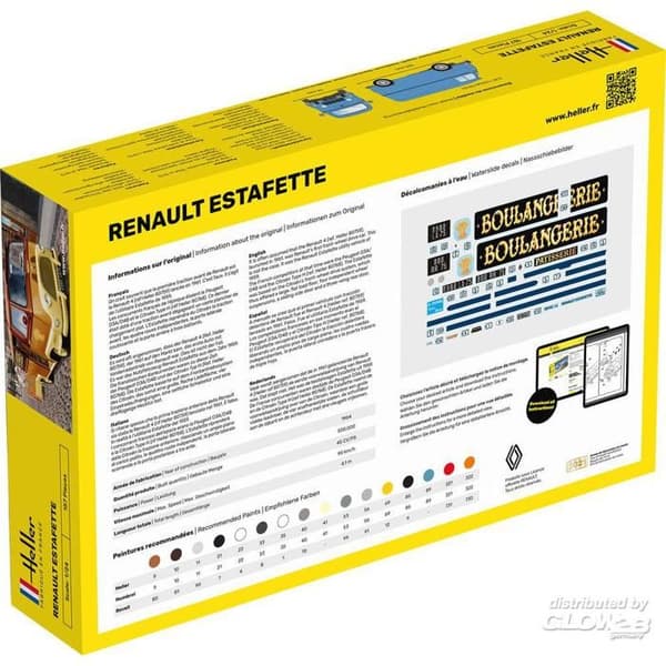 Maquette fordonsmodell : Renault Estafette
