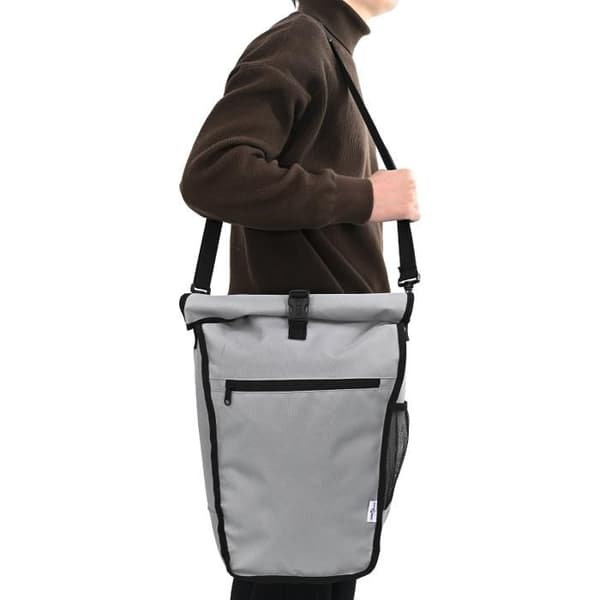 Cykelväska - 20 L - Grå - Polyester - Mått 34x16x59 cm