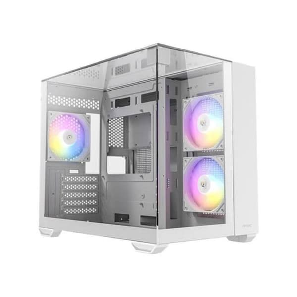 ANTEC CX600M TRIO Mini Tower Vit Transparent med ARGB-belysning
