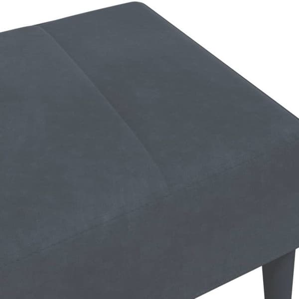 Reposefot mörkgrå 77x55x31 cm sammet