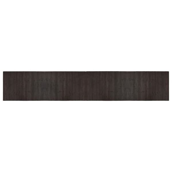 vidaXL Mörkbrun rektangulär matta 70x400 cm bambu, vardagsrumsmatta, rektangulär matta, modern matta, matta av 376761