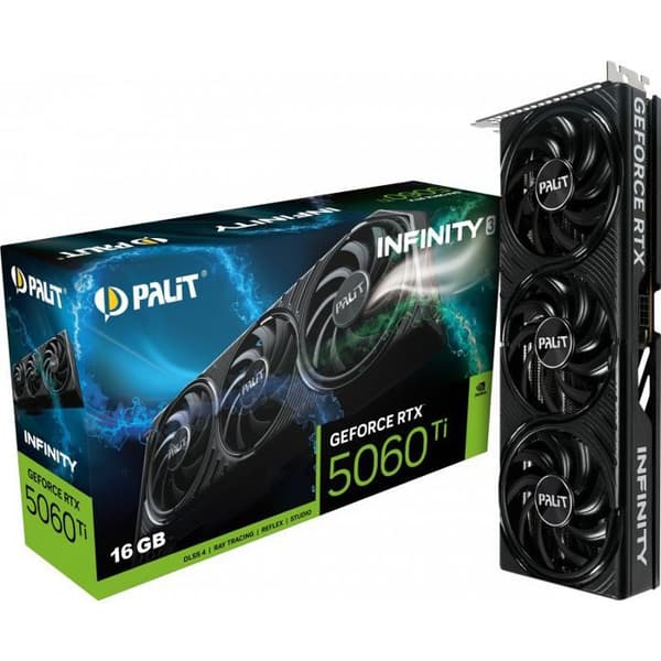 PALIT - Grafikkort - GeForce RTX 5060 Ti - Infinity 3 - 16 Go