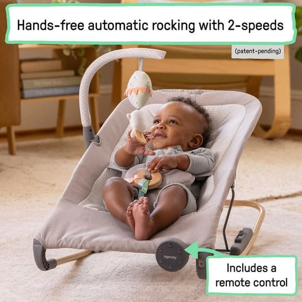 Ingenuity transat baby InMotion Automatic Rocker grå med musik