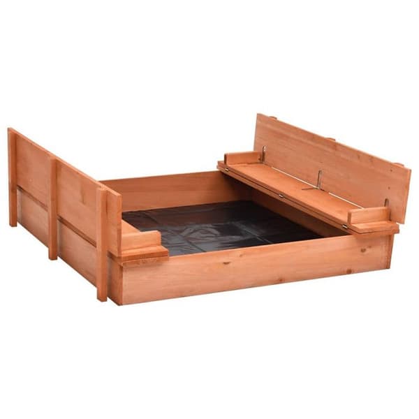 vidaXL Sandlåda Gran Trä 95x90x15 cm