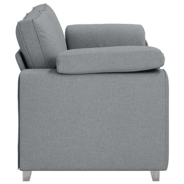 Soffa med ljusgrå kudde 180 x 77 x 82 cm tyg