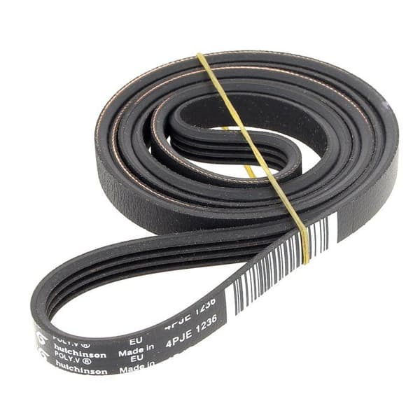 Poly-V-remskiva - UNIVERSEL - 1236 J4 - Elastisk - Gummi - Svart