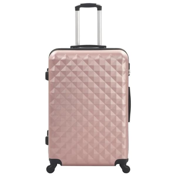 vidaXL Hardside resväska 3 st Rose Gold ABS 91888