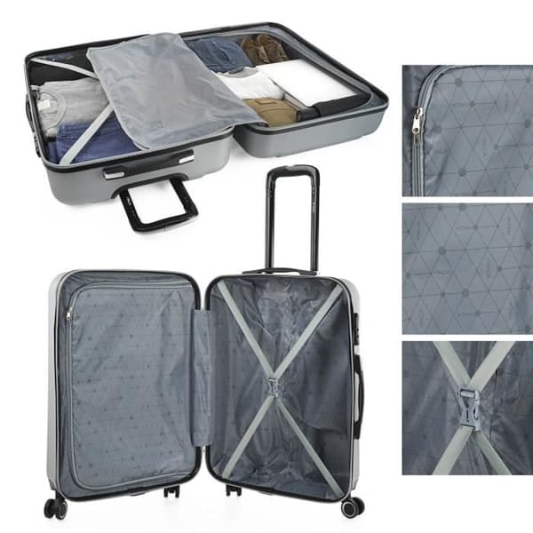 Hård resväska Set 71115 Silver