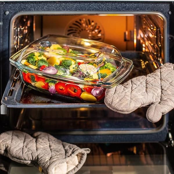Ugnsform - KADAX - Rektangulär - Värmebeständigt glas - 4,1 L - Diskmaskinssäker