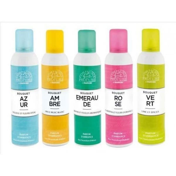 Doftspray - NUNCAS - BOUQUET - Grön - 250 ml - Fräsch, citrus, aromatisk