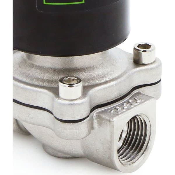 U.S. Solid 24V DC 1/2" G Stål Normalt Stängd