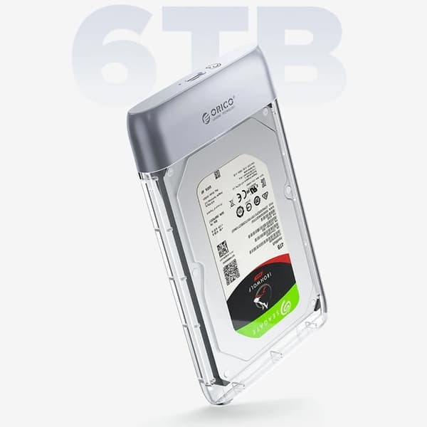 ORICO TX25C3 — Transparent SSD/HDD 2,5" USB‑C 5 Gbit/s för MacBook/PC