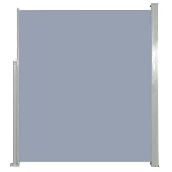 Infällbar sidomarkis - vidaXL - 160 x 300 cm - Grå - Polyester - Stål
