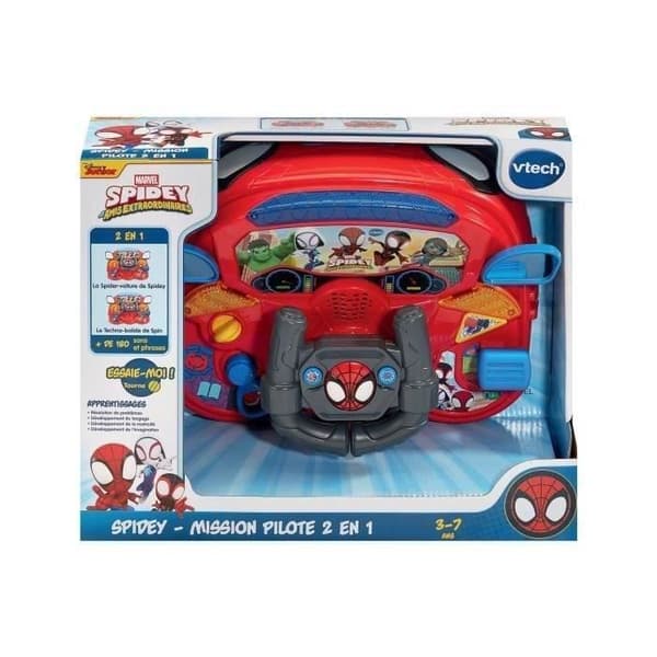 VTECH - SPIDEY - UPPDRAG PILOT 2 I 1 - Flerfärgad