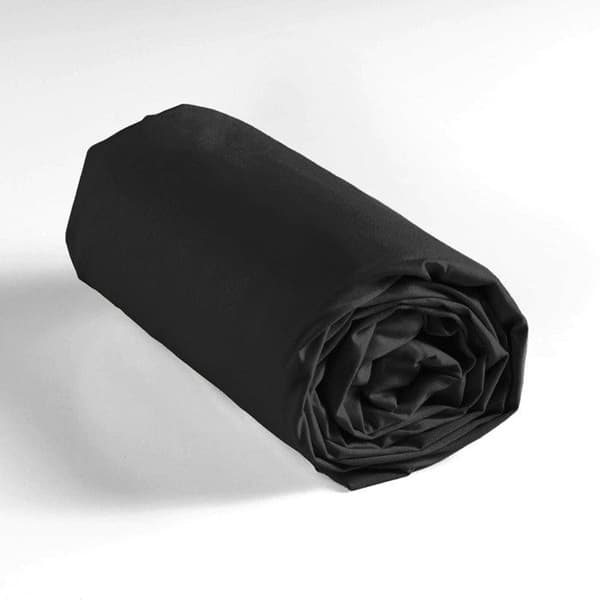 Drap Housse "Lina" 90x190cm Svart