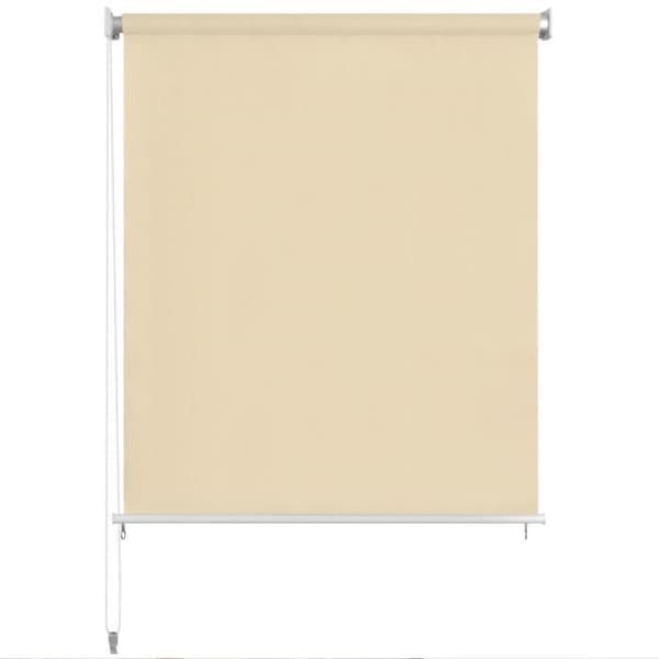 vidaXL Utomhusrullgardin 100 x 230 cm Krämfärg