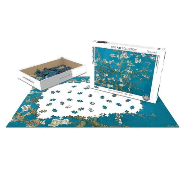 Eurographics Puzzle 1000 Pc - Mandelträdgrenar i blom / Vincent Van Gogh
