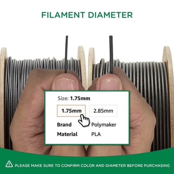 Polymaker PolyTerra PLA+ Röd 1,75 mm - 1 kg (PM70977)