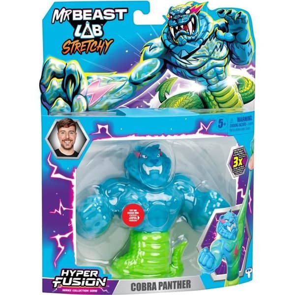 Flexibel figur - MRBEAST LAB - Goo Jit Zu - Kobrapanther - 11 cm