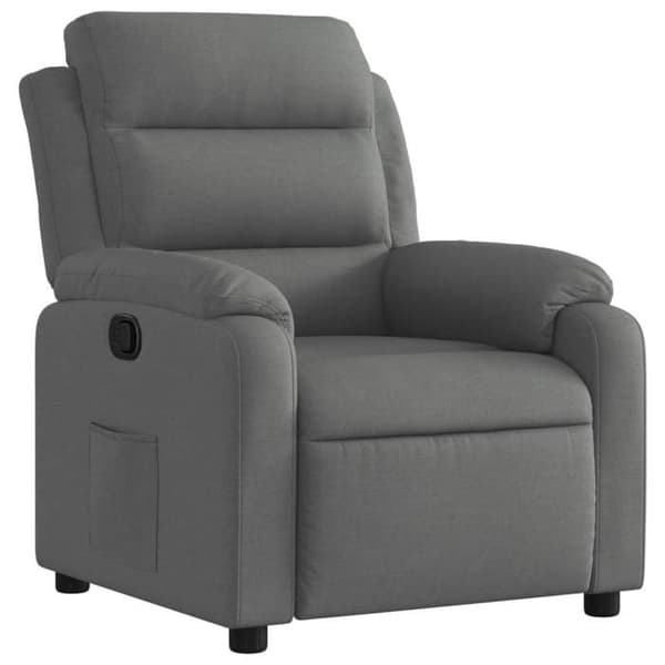 vidaXL Grått tyg recliner 3205721