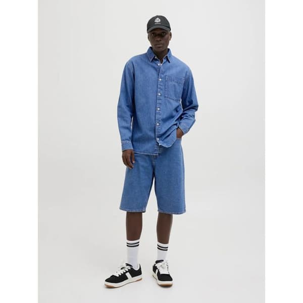 Shorts i jeans Jack & Jones Ron Original SQ 731 - blå denim