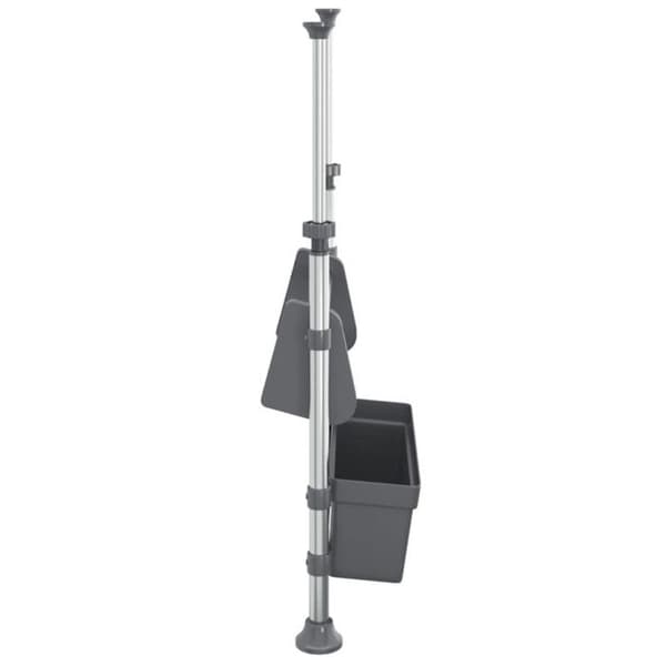 Diskställare - VIDAXL - Justerbar - Aluminium - Silver - Samtida design