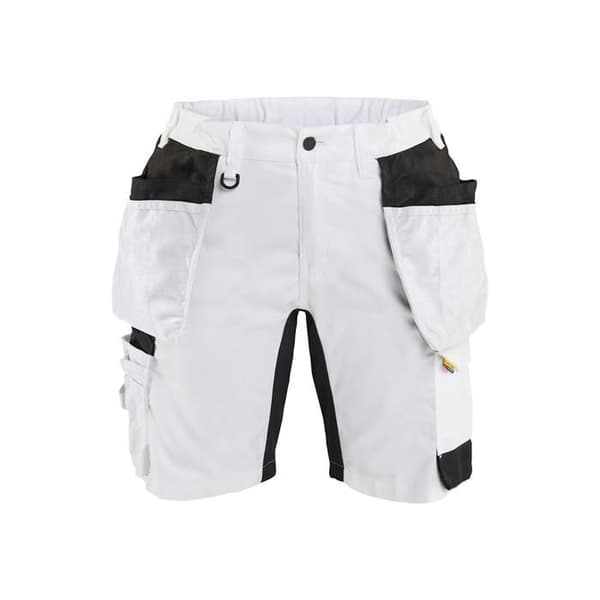 Kvinnlig målarshorts Blaklader - vit/svart