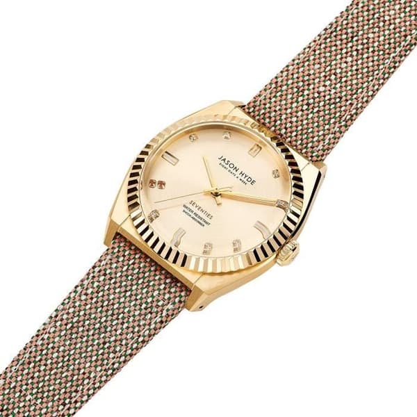 Jason Hyde Ruby-eigth Analog Quartz Gold Damklocka JH20021 6969