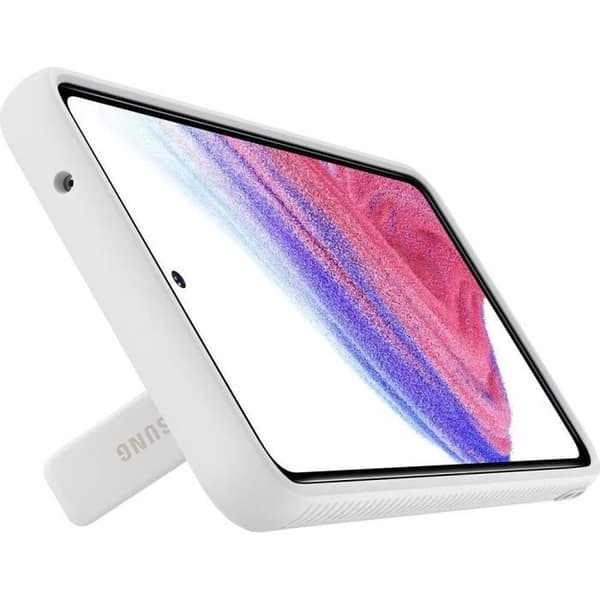 Fodral - Samsung - G A53 5G - Förstärkt - Stativfunktion - Vit