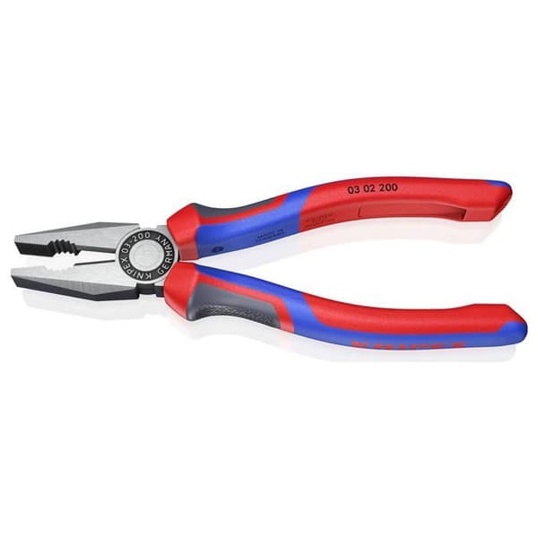 Universell tång - KNIPEX - 200mm - Bi-material - Röd