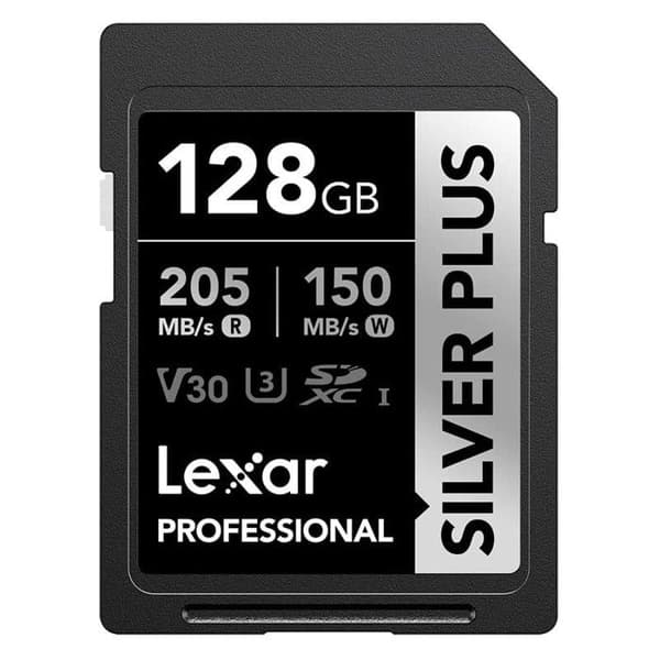 LEXAR SD-kort Silver Plus UHS-1 128Go V30 R205/W150