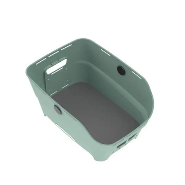 Bakväska för cykel - BASIL - Cento Neo - 21 L - Grön/Silver - WSL-system