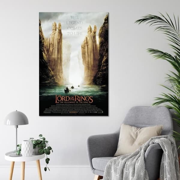 Poster - Sagan om ringen - Argonath - 91,5 cm x 61 cm - Väggdekor - Nutida